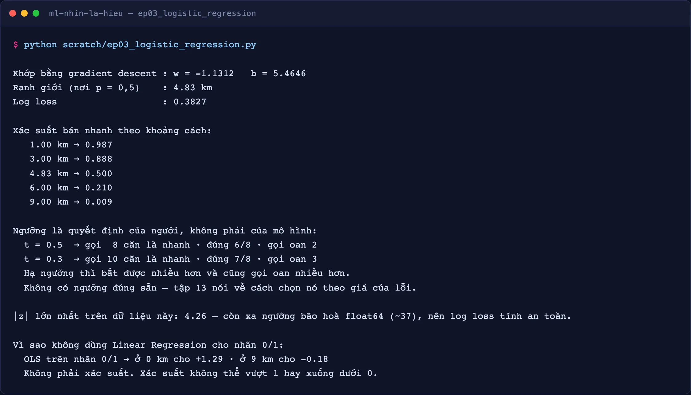 Kết quả chạy ep03_logistic_regression