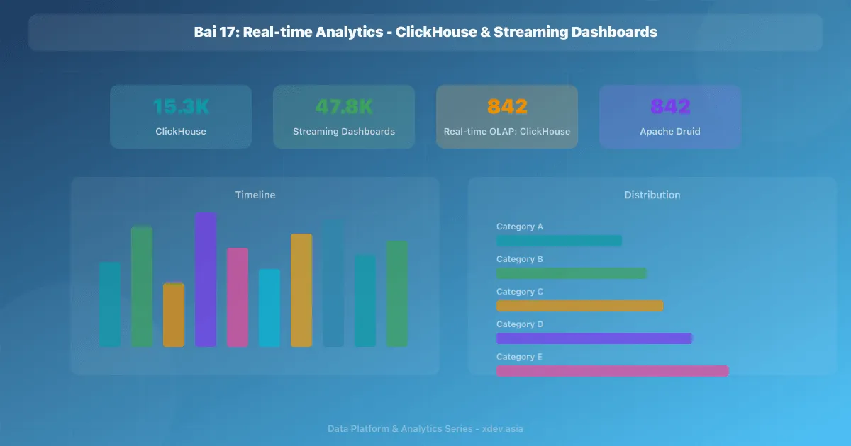 Bài 17: Real-time Analytics - ClickHouse & Streaming Dashboards
