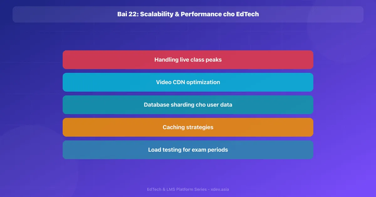 Bài 22: Scalability & Performance cho EdTech