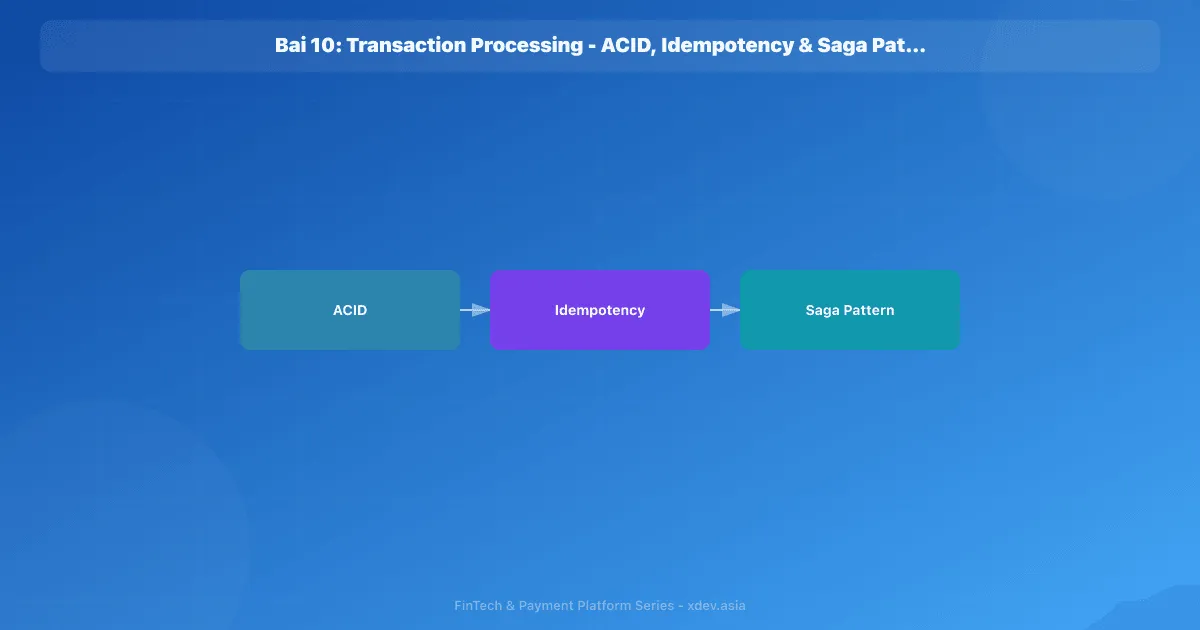 Bài 10: Transaction Processing - ACID, Idempotency & Saga Pattern