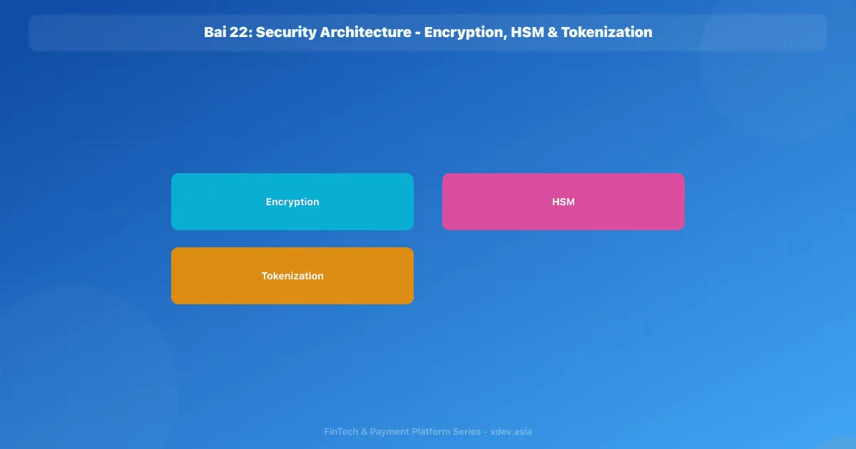 Bài 22: Security Architecture - Encryption, HSM & Tokenization