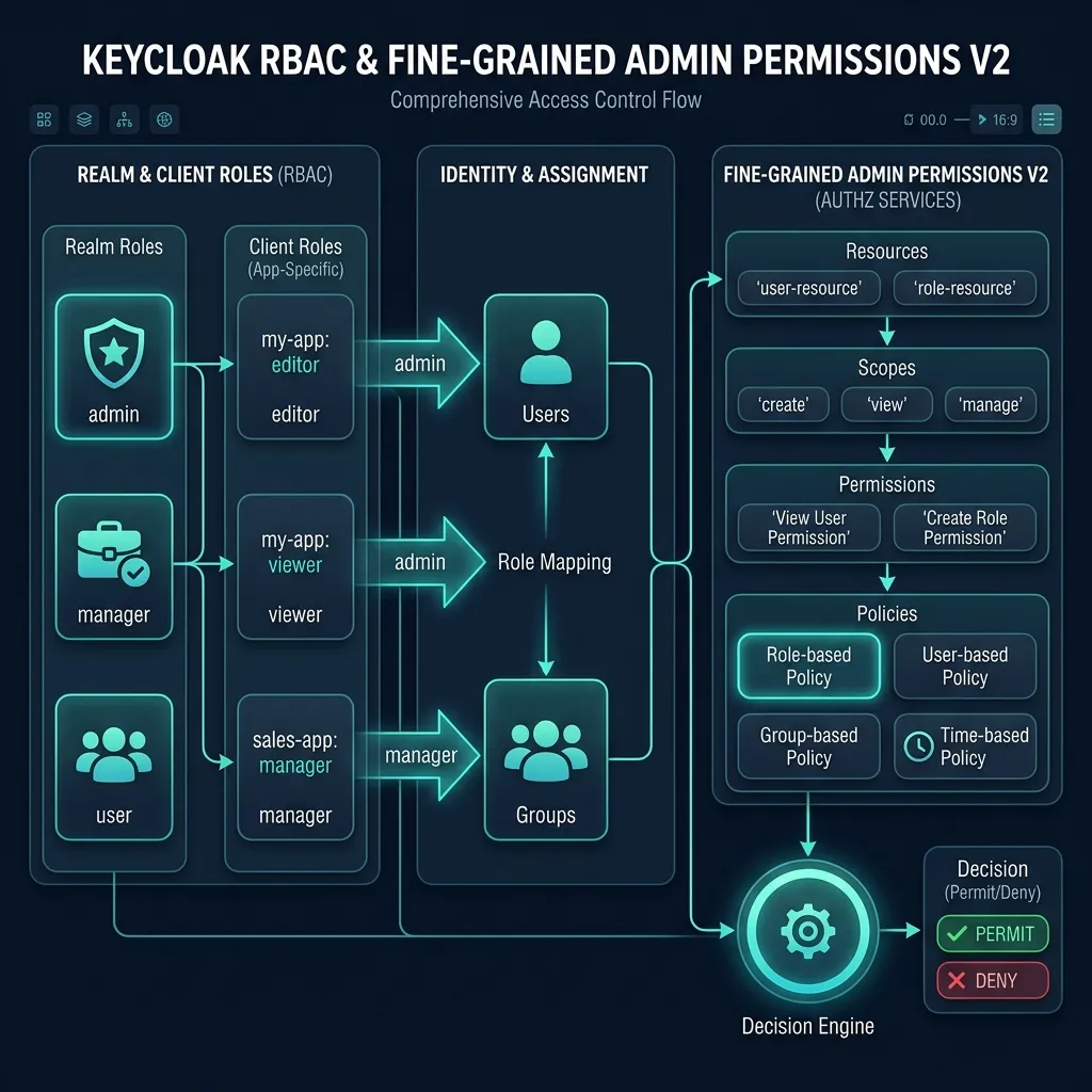 Keycloak RBAC & Fine-grained Permissions