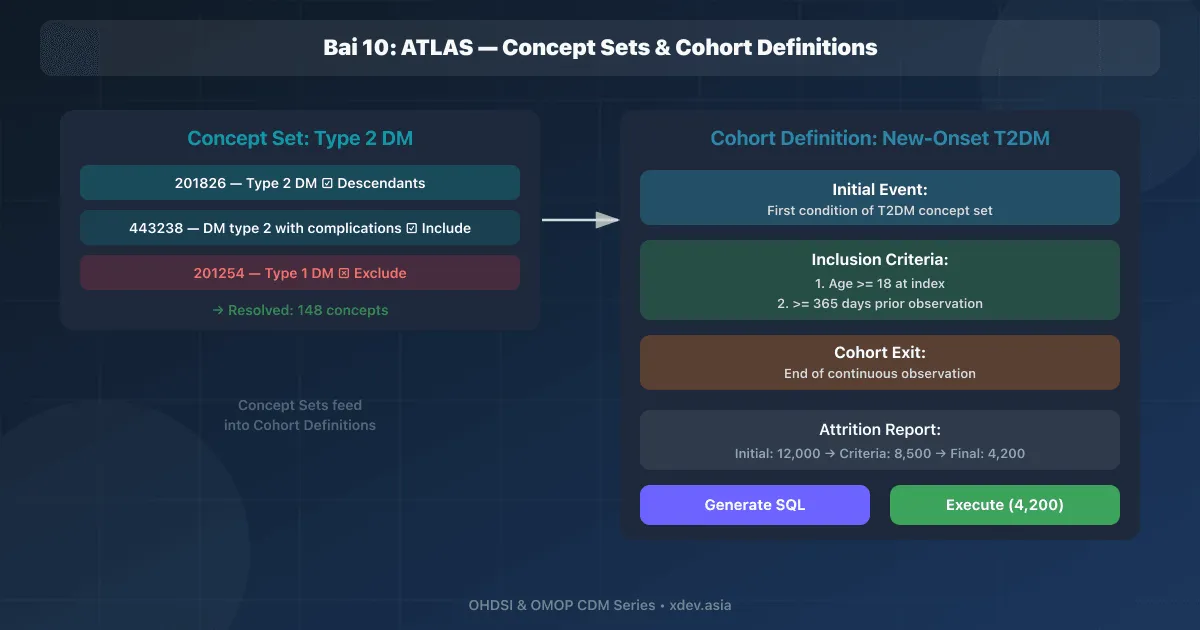 Bài 10: ATLAS — Concept Sets & Cohort Definitions
