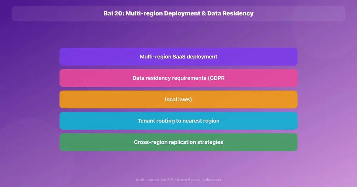 Bài 20: Multi-region Deployment & Data Residency