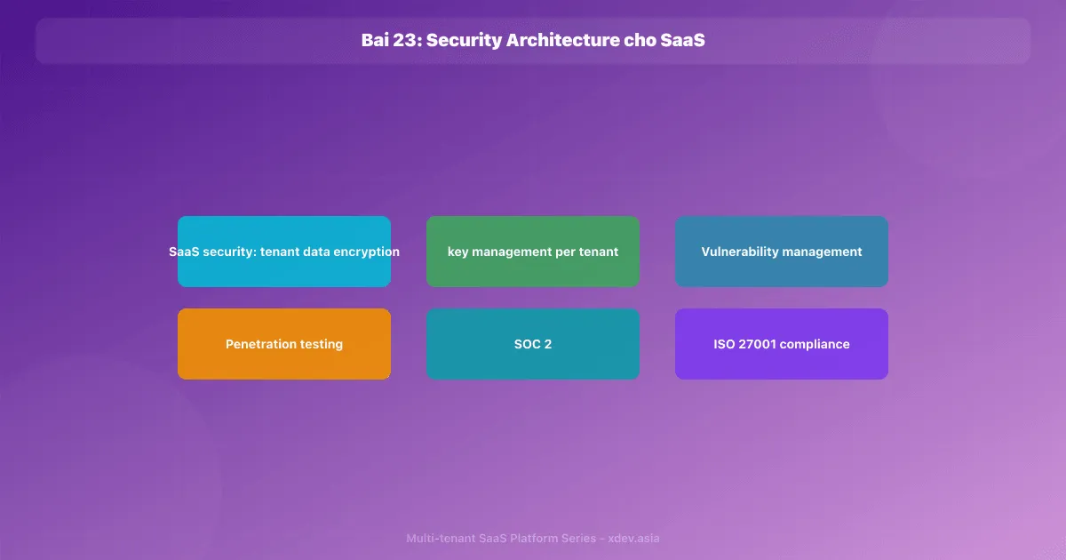 Bài 23: Security Architecture cho SaaS