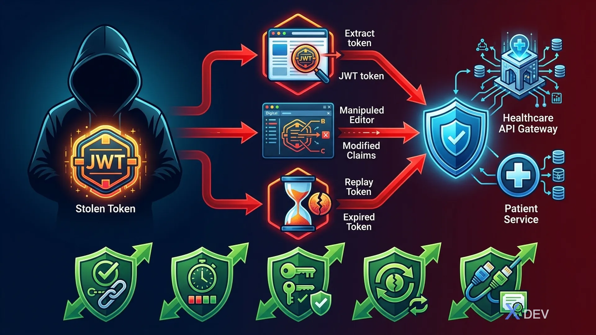 Spoofing Attack — giả mạo JWT token để truy cập Patient API và các biện pháp phòng chống