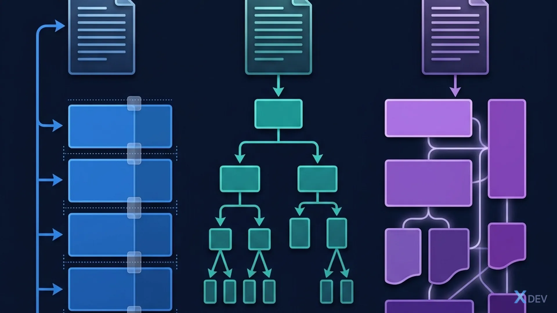 Chunking Strategies: Fixed-size, Recursive, Semantic