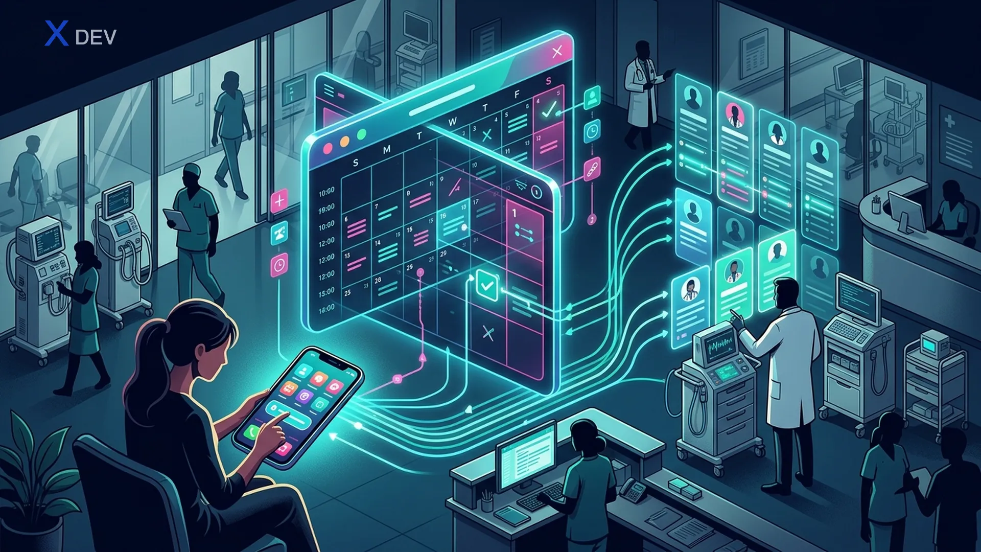 Bệnh nhân đặt lịch trên app, slot bác sĩ tự động khớp